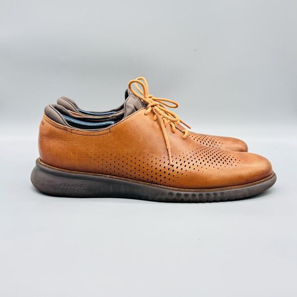 Cole Haan Other - Cole Haan Shoes Mens 12 Brown Leather Zerogrand Perforated Oxford Dress Sneakers